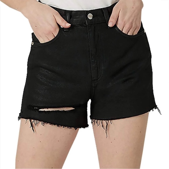 Wrangler x Fender 34 Shorts Legends Festival High Rise Distressed in black NWT
